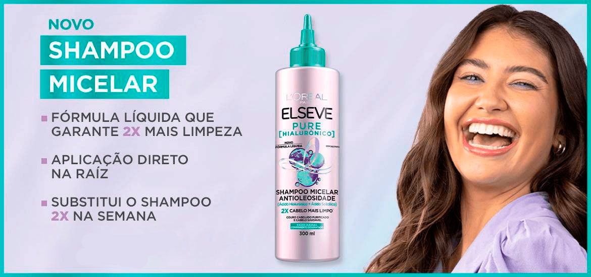 Shampoo Micelar Antioleosidade para cabelo oleoso | L'Oréal Paris